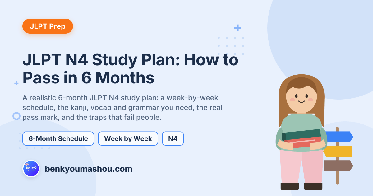 JLPT N4 Study Plan: How to Pass in 6 Months